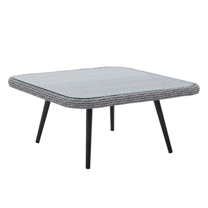 Endeavor Outdoor Patio Wicker Rattan Square Coffee Table by Modway