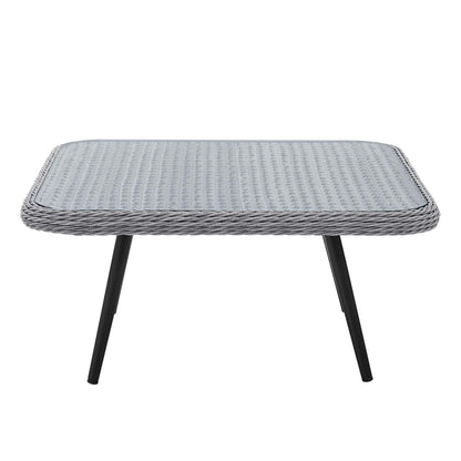 Endeavor Outdoor Patio Wicker Rattan Square Coffee Table by Modway