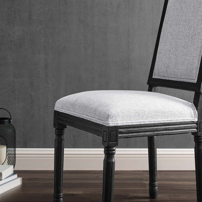 Court French Vintage Upholstered Fabric Dining Side Chair by Modway