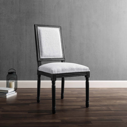 Court French Vintage Upholstered Fabric Dining Side Chair by Modway