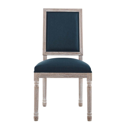 Court French Vintage Upholstered Fabric Dining Side Chair by Modway