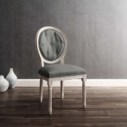 Arise Vintage French Upholstered Fabric Dining Side Chair by Modway