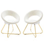 Nouvelle Performance Velvet Dining Chair Set of 2 by Modway
