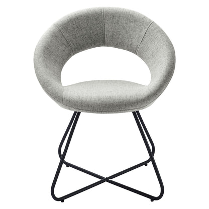 Nouvelle Upholstered Fabric Dining Chair Set of 2 by Modway