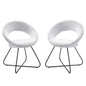 Nouvelle Upholstered Fabric Dining Chair Set of 2 by Modway
