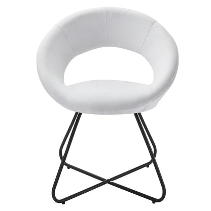 Nouvelle Upholstered Fabric Dining Chair Set of 2 by Modway