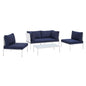 Harmony 4-Piece Sunbrella¨ Outdoor Patio Aluminum Seating Set by Modway