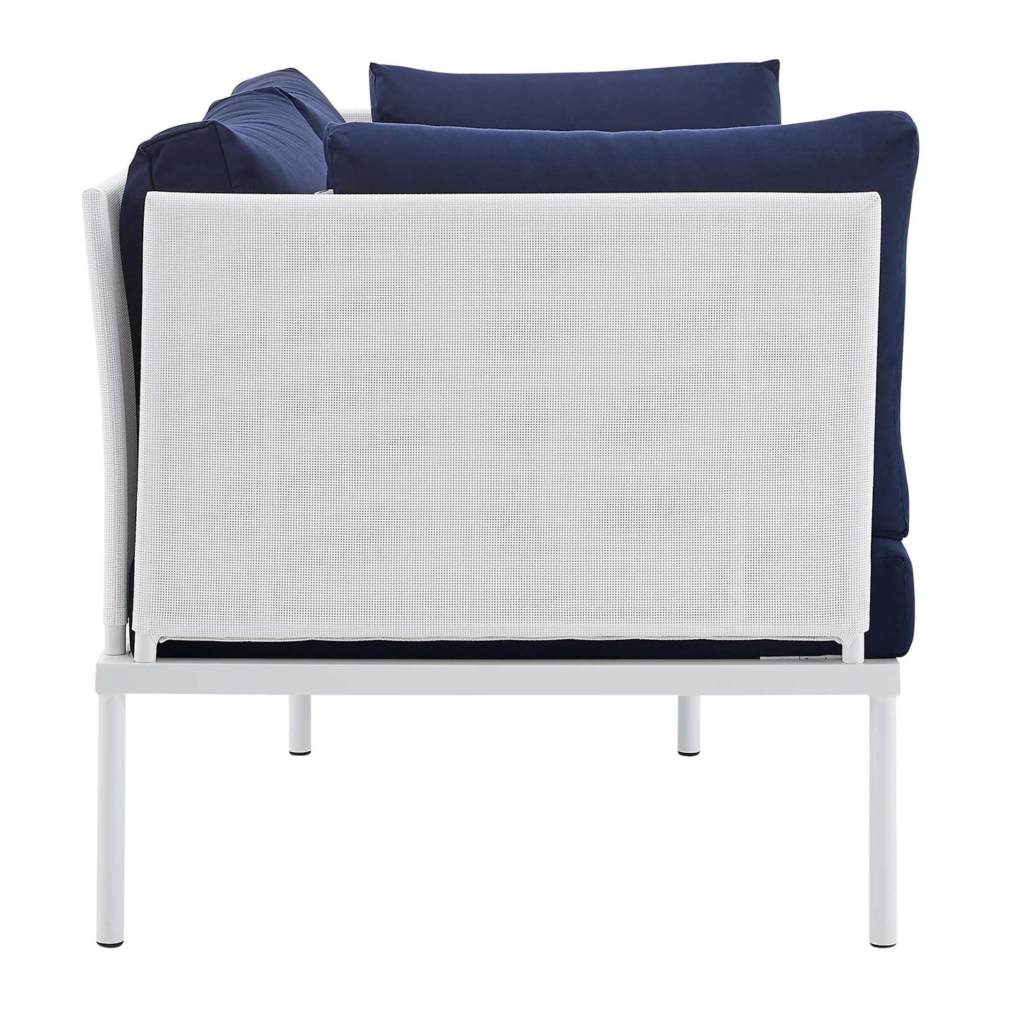 Harmony 4-Piece Sunbrella¨ Outdoor Patio Aluminum Seating Set by Modway