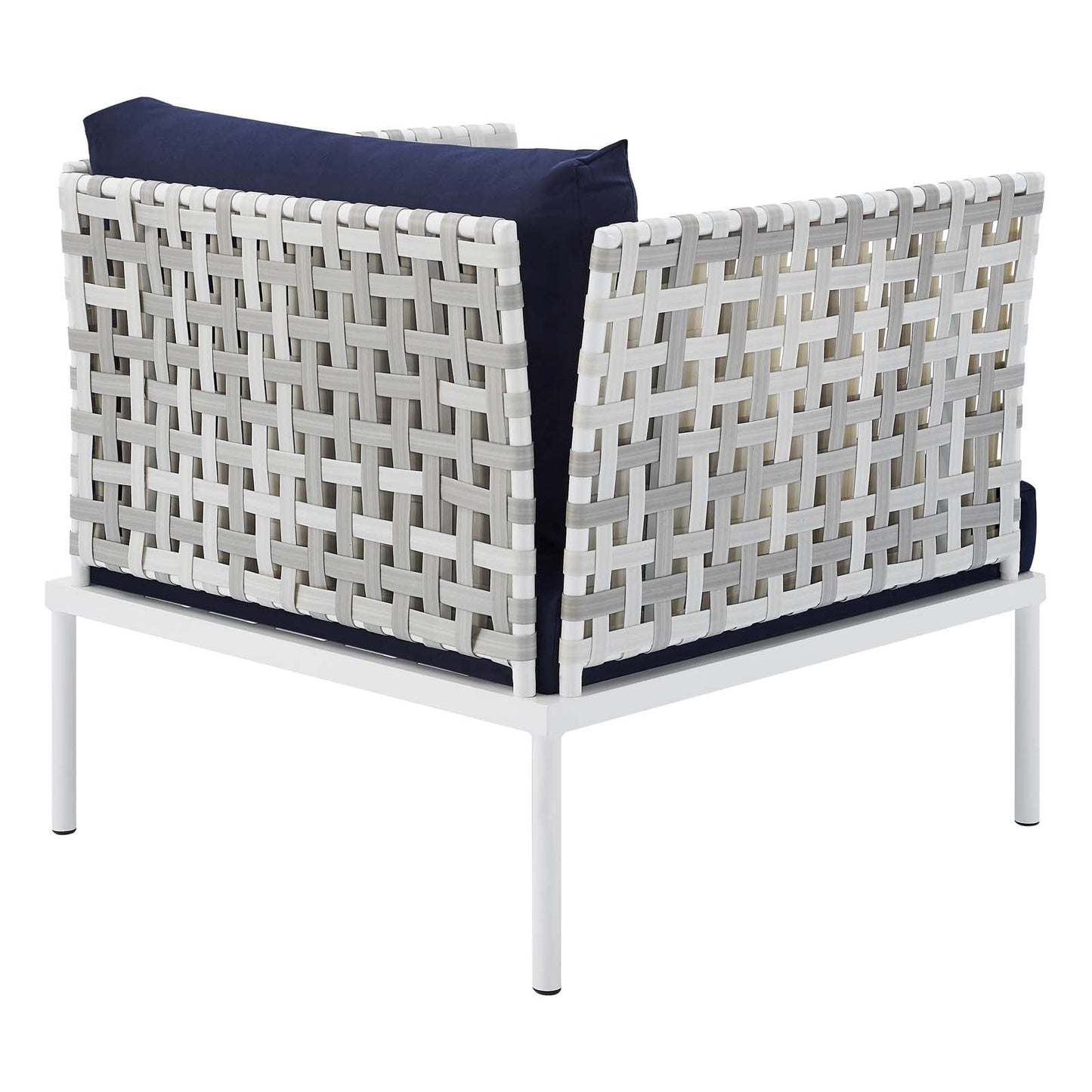 Harmony 5-Piece Sunbrella¨ Basket Weave Outdoor Patio Aluminum Seating Set by Modway