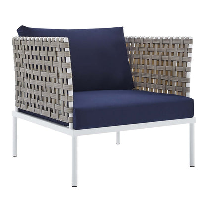 Harmony 5-Piece Sunbrella¨ Basket Weave Outdoor Patio Aluminum Seating Set by Modway
