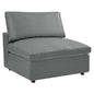 Commix Down Filled Overstuffed Vegan Leather Armless Chair by Modway