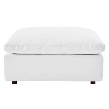 Commix Down Filled Overstuffed Vegan Leather Ottoman by Modway