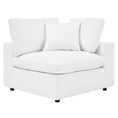 Commix Down Filled Overstuffed Vegan Leather Corner Chair by Modway