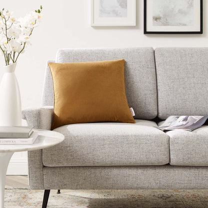 Enhance 18" Performance Velvet Throw Pillow by Modway