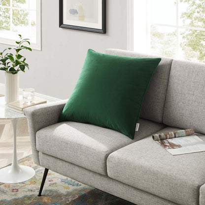 Enhance 24" Performance Velvet Throw Pillow by Modway