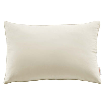Enhance 24" Lumbar Performance Velvet Throw Pillow by Modway