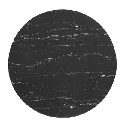 Verne 35" Artificial Marble Dining Table by Modway