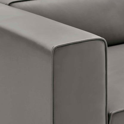 Mingle 4-Piece Vegan Leather Sectional Sofa by Modway