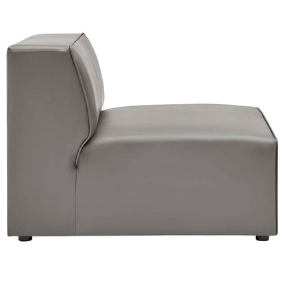 Mingle 4-Piece Vegan Leather Sectional Sofa by Modway