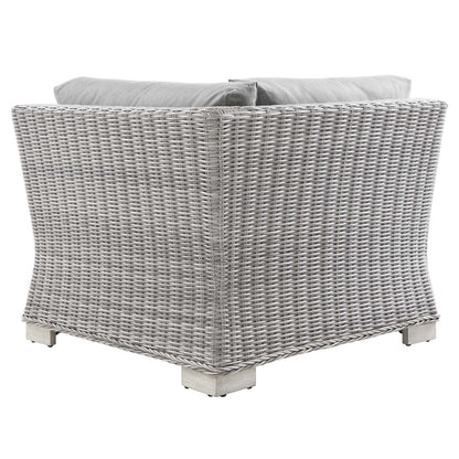 Conway Outdoor Patio Wicker Rattan Corner Chair by Modway