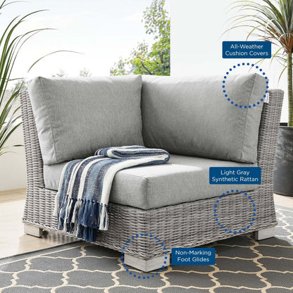 Conway Outdoor Patio Wicker Rattan Corner Chair by Modway