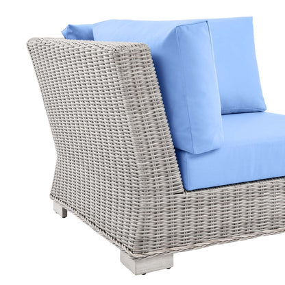 Conway Outdoor Patio Wicker Rattan Corner Chair by Modway