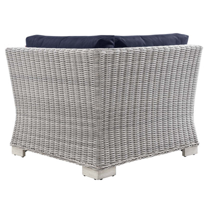 Conway Outdoor Patio Wicker Rattan Corner Chair by Modway