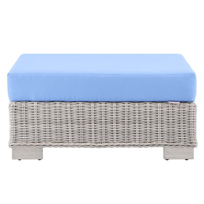 Conway Outdoor Patio Wicker Rattan Ottoman by Modway