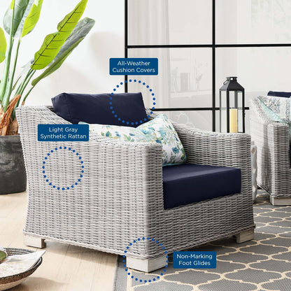 Conway Outdoor Patio Wicker Rattan Armchair by Modway
