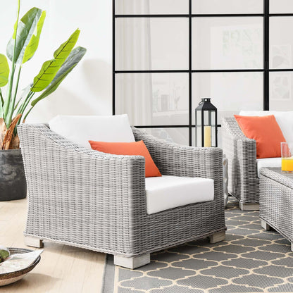 Conway Outdoor Patio Wicker Rattan Armchair by Modway