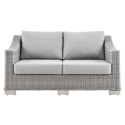 Conway Outdoor Patio Wicker Rattan Loveseat by Modway