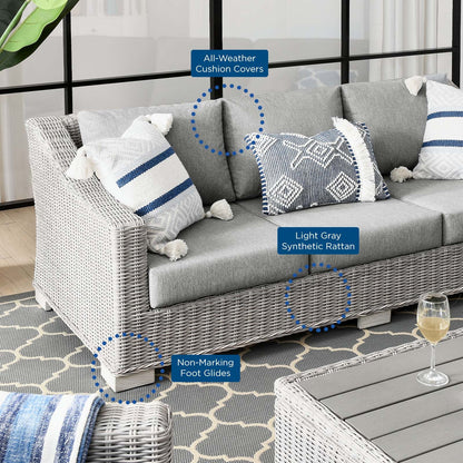 Conway Outdoor Patio Wicker Rattan Sofa by Modway