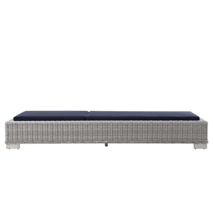Conway Outdoor Patio Wicker Rattan Chaise Lounge by Modway
