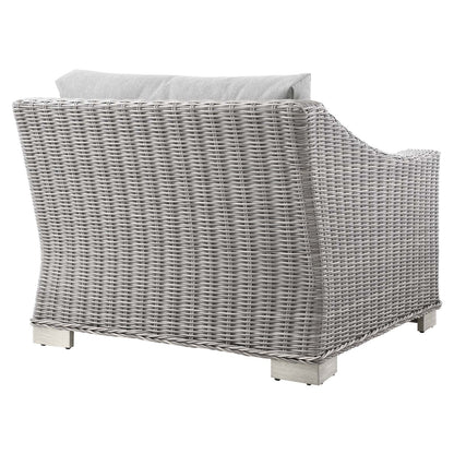 Conway Outdoor Patio Wicker Rattan Left-Arm Chair by Modway