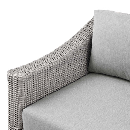 Conway Outdoor Patio Wicker Rattan Left-Arm Chair by Modway