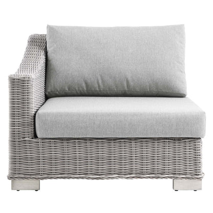 Conway Outdoor Patio Wicker Rattan Left-Arm Chair by Modway