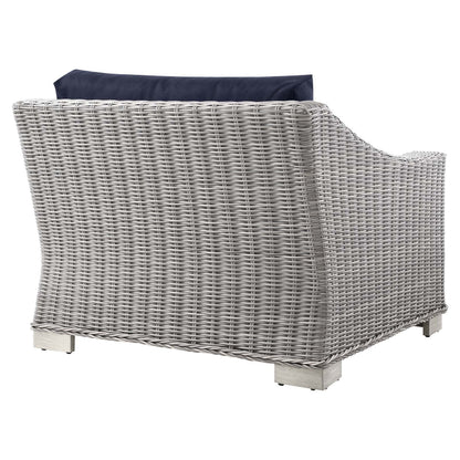 Conway Outdoor Patio Wicker Rattan Left-Arm Chair by Modway