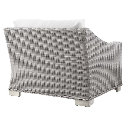 Conway Outdoor Patio Wicker Rattan Left-Arm Chair by Modway