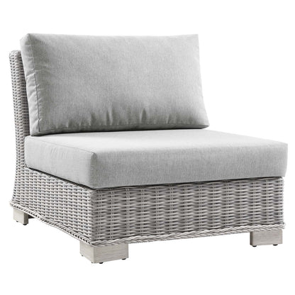 Conway Outdoor Patio Wicker Rattan Armless Chair by Modway