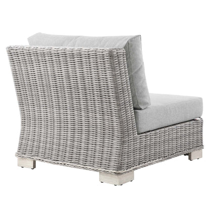 Conway Outdoor Patio Wicker Rattan Armless Chair by Modway