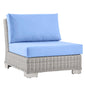 Conway Outdoor Patio Wicker Rattan Armless Chair by Modway
