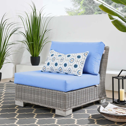 Conway Outdoor Patio Wicker Rattan Armless Chair by Modway