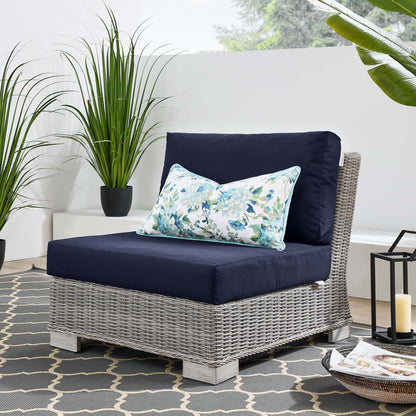 Conway Outdoor Patio Wicker Rattan Armless Chair by Modway