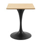 Lippa 24" Square Wood Dining Table by Modway