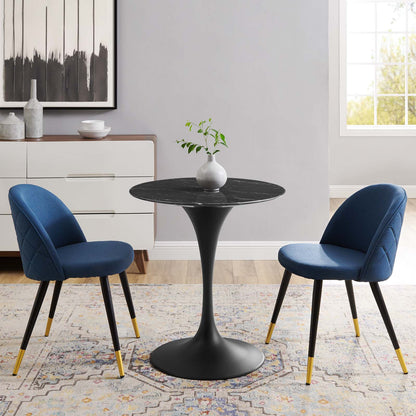 Lippa 28" Round Faux Marble Dining Table by Modway