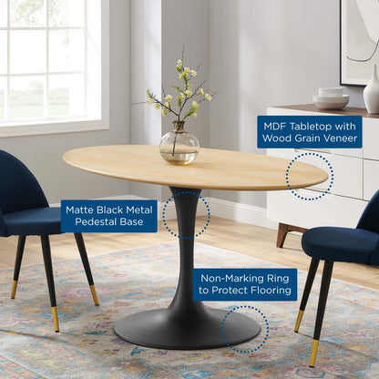 Lippa 60" Oval Wood Dining Table by Modway