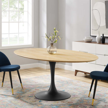 Lippa 78" Oval Wood Dining Table by Modway
