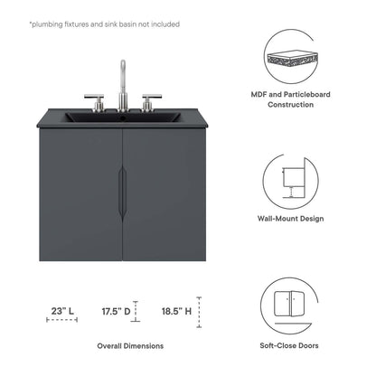 Vitality 24" Bathroom Vanity Cabinet (Sink Basin Not Included) by Modway