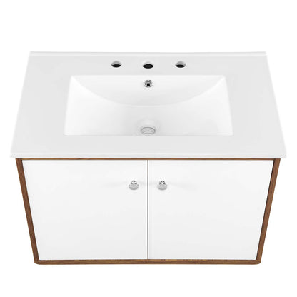 Transmit 30" Wall-Mount Bathroom Vanity by Modway