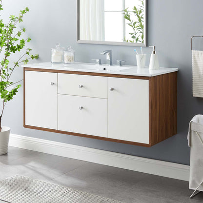 Transmit 48" Wall-Mount Bathroom Vanity by Modway